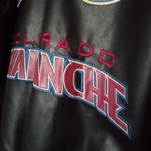 Colorado Avalanche Leather G-III Sports by Carl Banks Large Jacket.